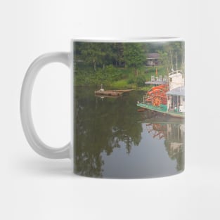 USA. Alaska. River. Old Retired Boat. Mug